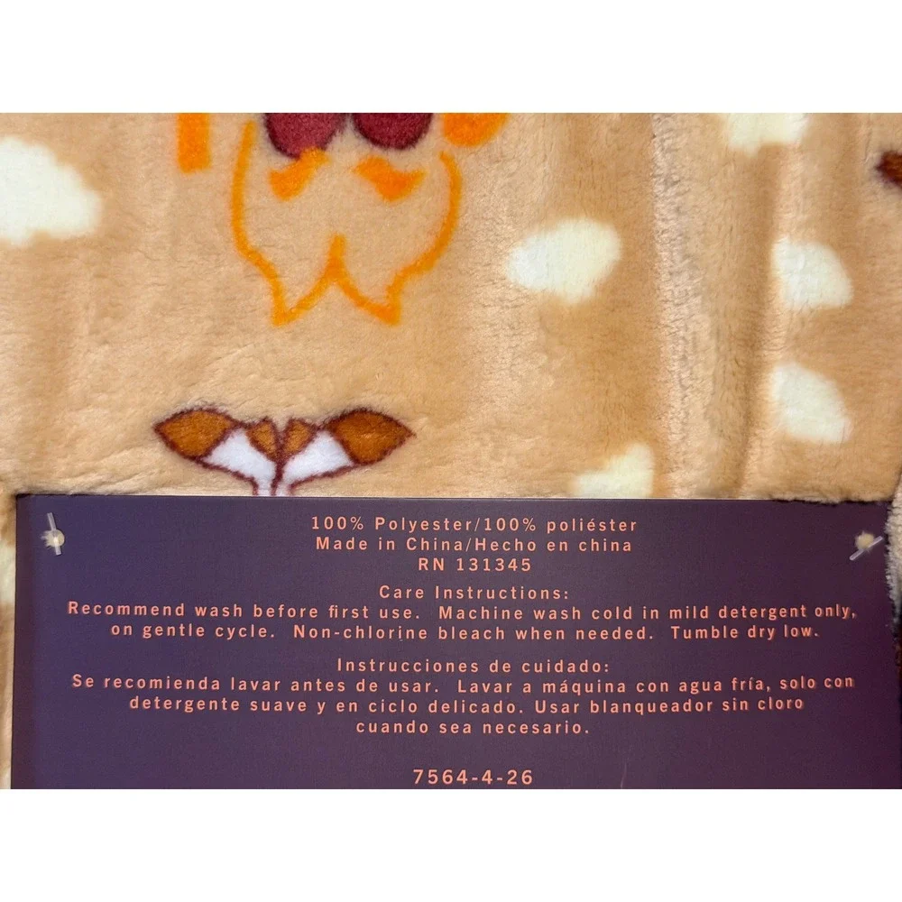 Count Chocula Oversized Plush Throw Blanket General Mills Cereal Retro 60x70 NEW